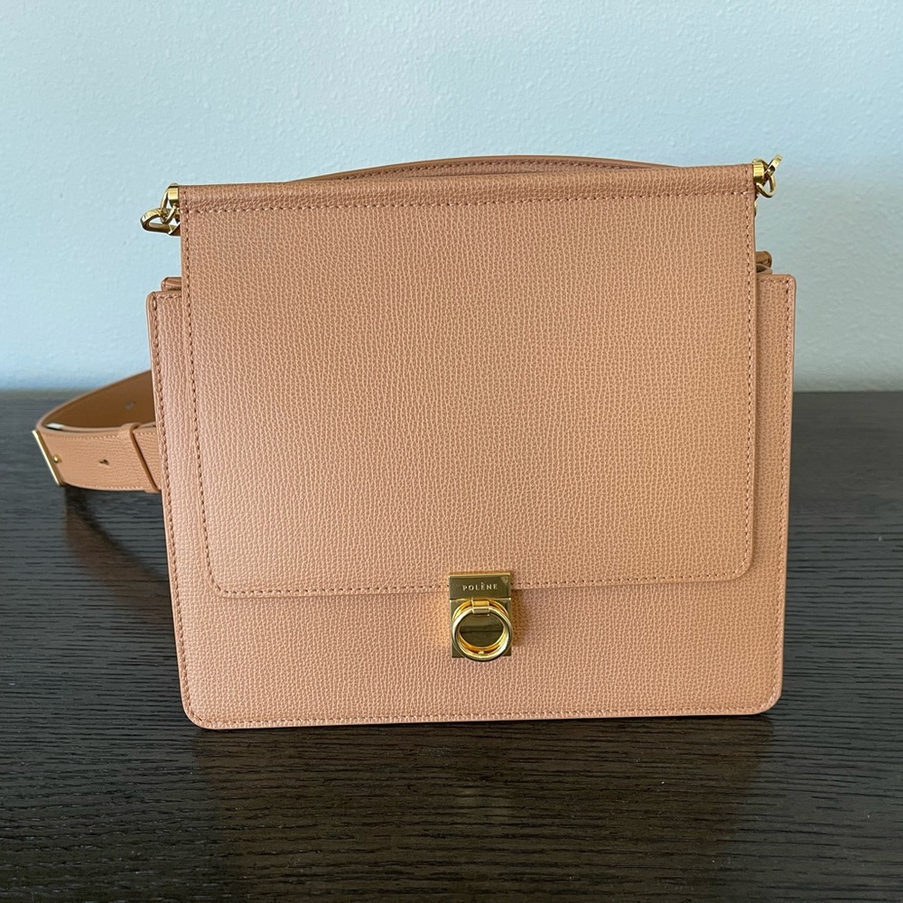 Polene Numero Sept bag in Camel color